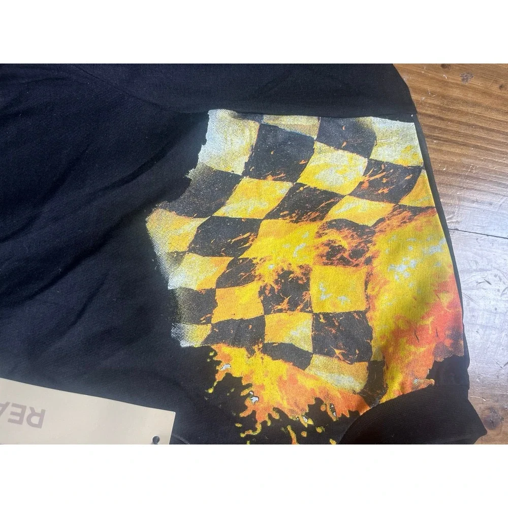 Reason Brand Race The Void Mens Black Graphic‎ T-Shirt Speed Of Sin Skeleton M